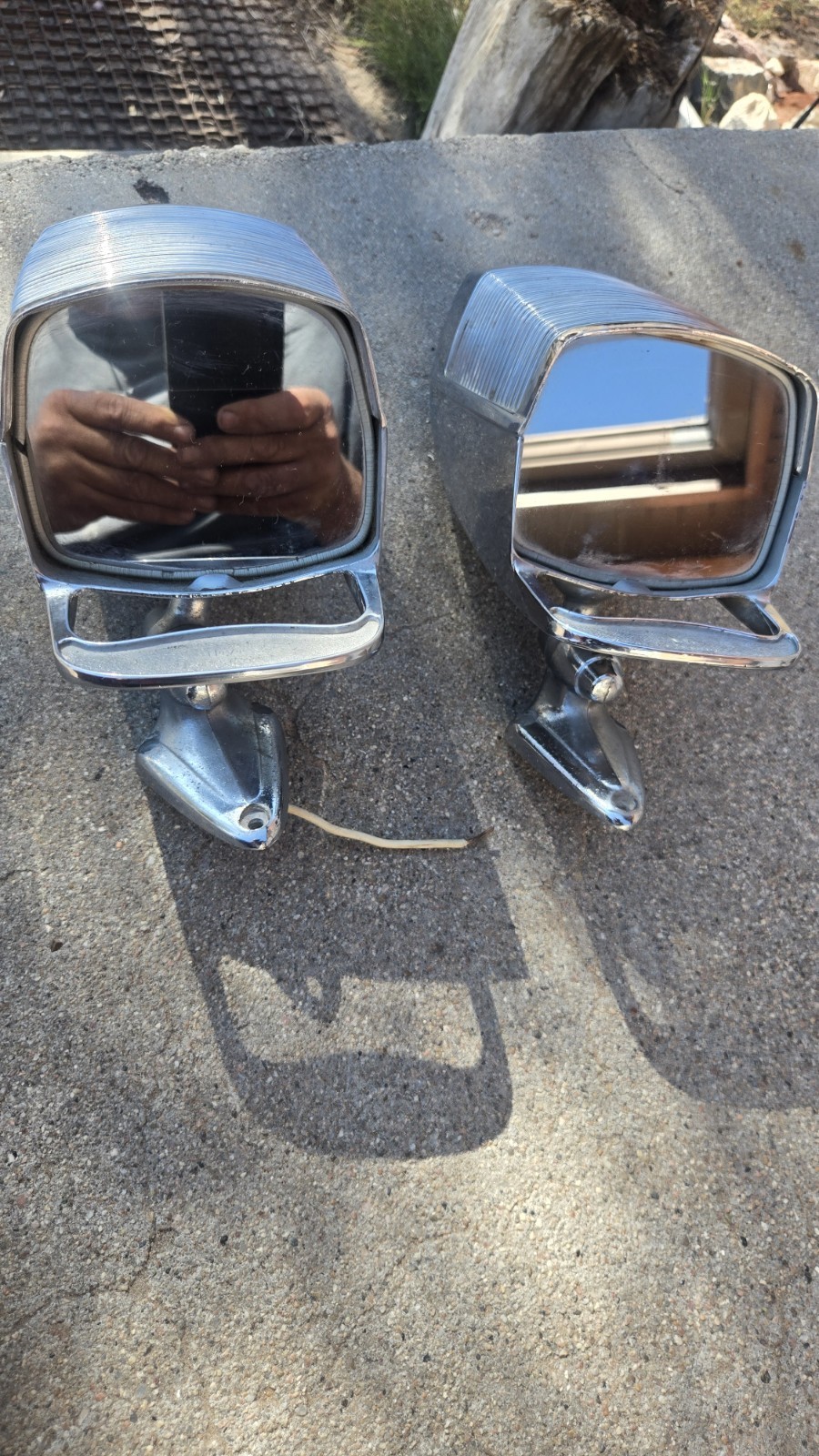 2. VINTAGE ORIGINAL RAT ROD LOW RIDER HOT ROD NU-VUE MIRROR SPOT LIGHT 2. VINTAGE ORIGINAL RAT ROD LOW RIDER HOT ROD NU-VUE MIRROR SPOT LIGHT