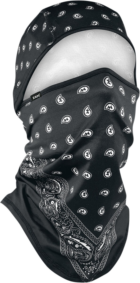 Zan Headgear SportFlex Series Convertible Balaclava - Black Paisley Zan Headgear SportFlex Series Convertible Balaclava - Black Paisley