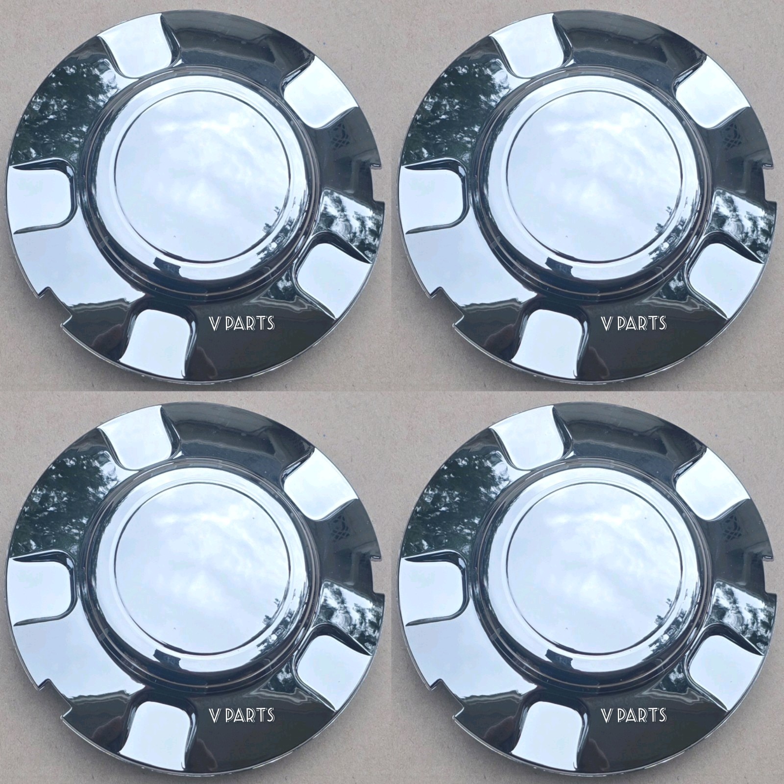 4 PCS NEW 16 INCH CHROME WHEEL HUB CENTER CAPS SET FOR 1997-2003 FORD EXPEDITION