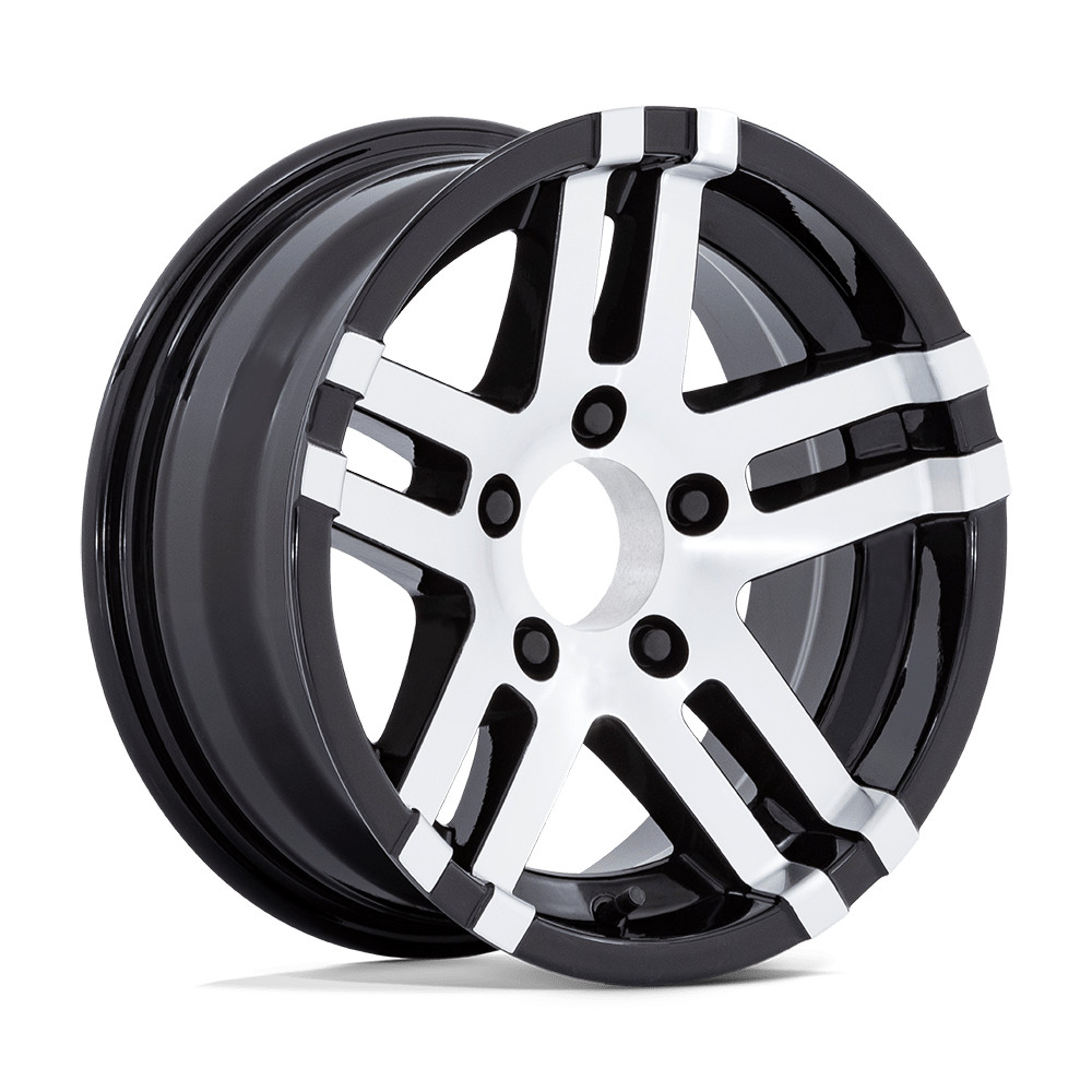 15x6 Helo HE821 Big Dog Gloss Black Machined Wheel 6x5.5 (-6mm)