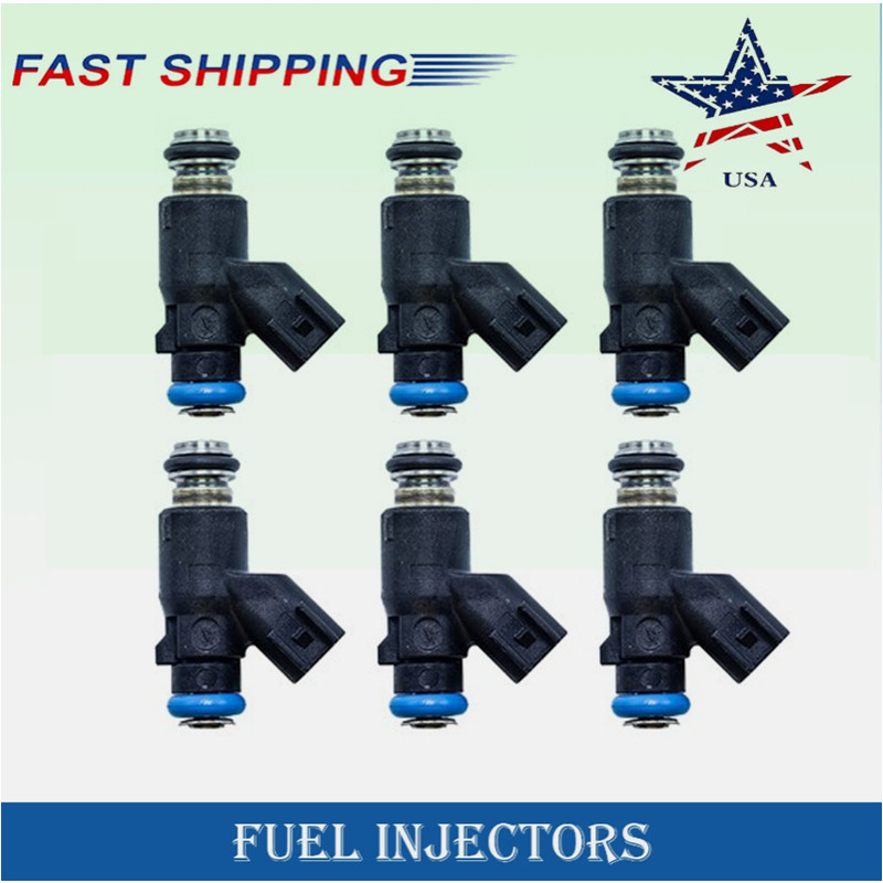 6PCS 550CC FUEL INJECTORS FOR 09-12 HYUNDAI GENESIS 3.8 V6 TURBO HIGH OHMS E85