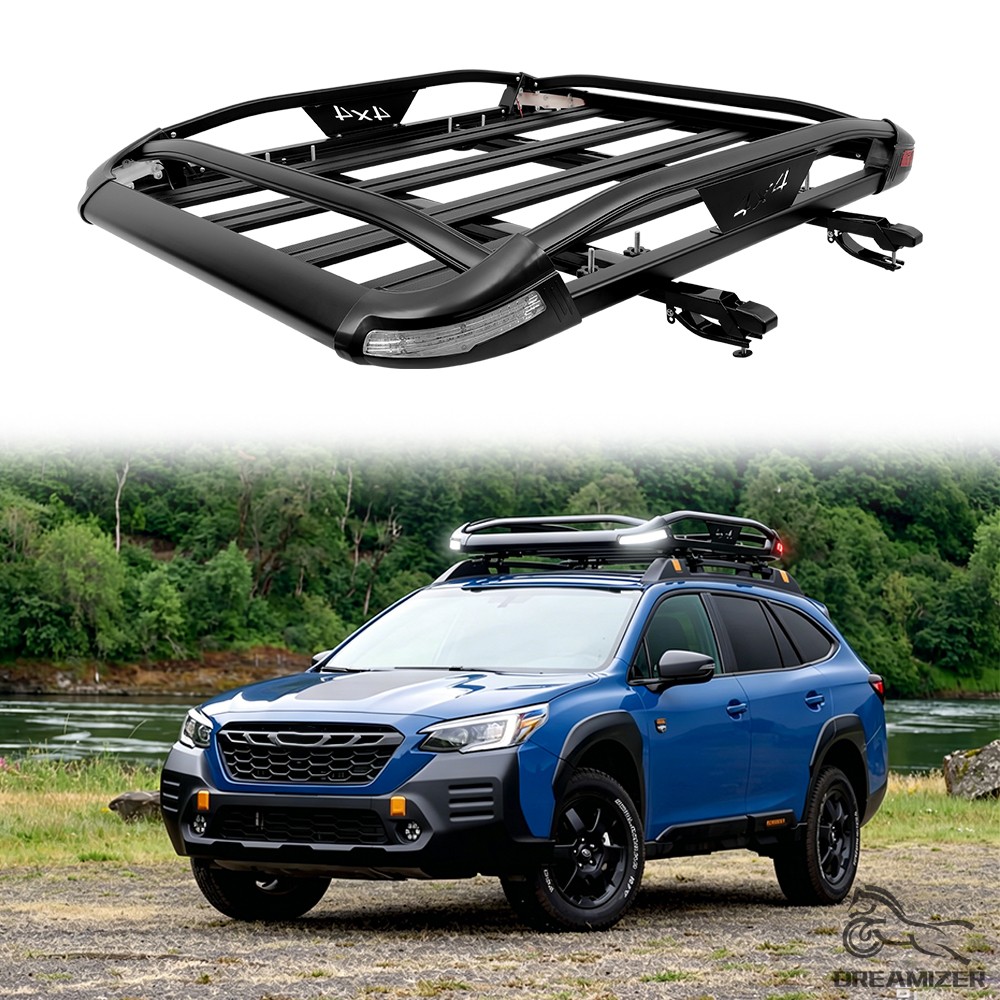 Heavy Duty Double Layer Roof Rack Cross Bar Basket For Subaru Outback Wilderness