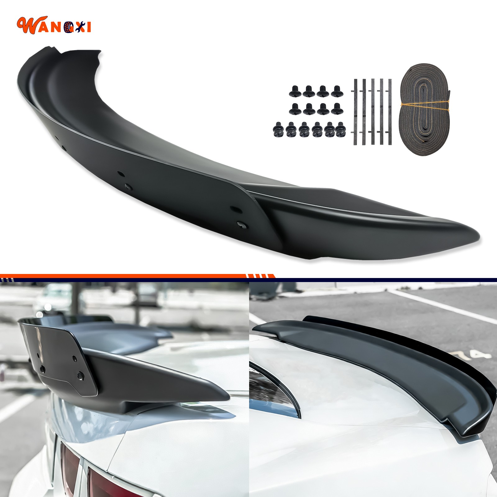 For 2010-2013 Chevrolet Camaro ZL1 SS LT LS Rear Trunk Spoiler Lip w/Wicker Bill