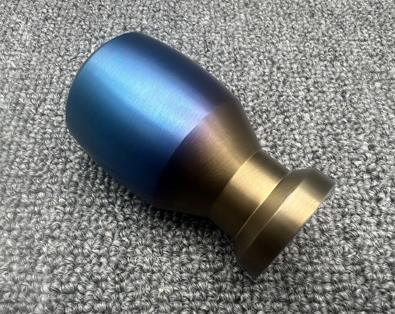 Spoon Sports Titanium Style Oval Shape Aluminum Weighted Gear Shift Knob