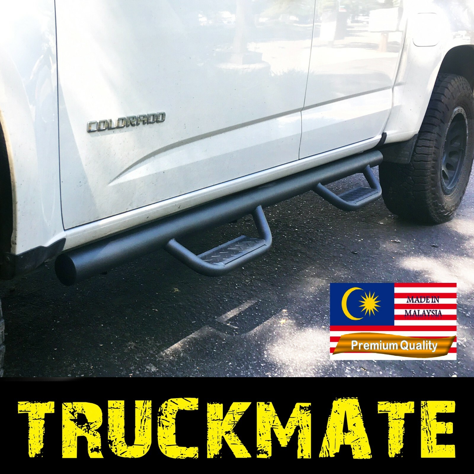 For 2015-2025 GMC Canyon Chevy Colorado Crew Cab Running Boards Bars Side Step For 2015-2025 GMC Canyon Chevy Colorado Crew Cab Running Boards Bars Side Step