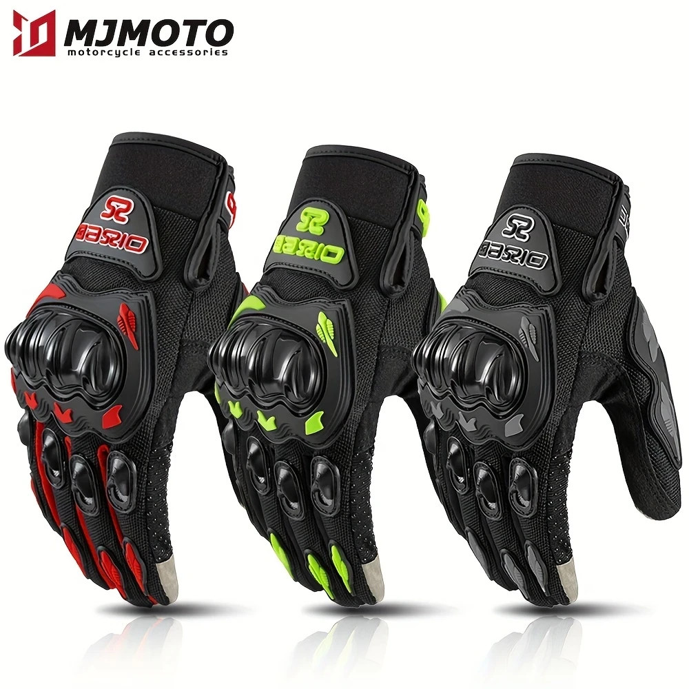 MJMOTO AX03 Motorcycle Gloves XL Touch Screen Breathable Riding Gloves