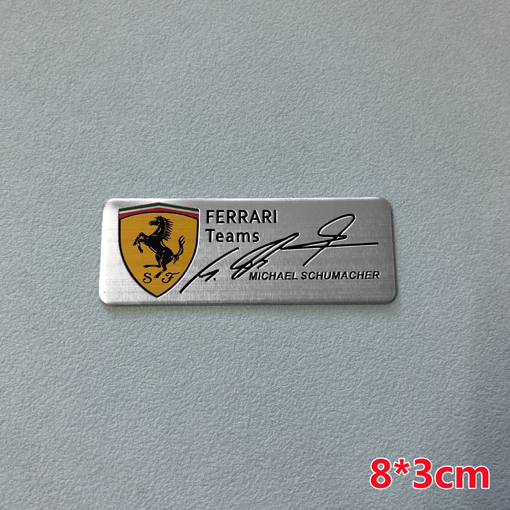 Premium Quality Economical Stylish Prancing Horse Logo Metal Sticker for Ferrari