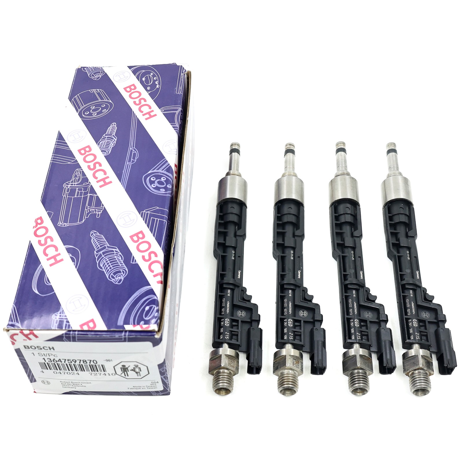 NEW 4Pcs Bosch Fuel injectors 13647597870 Fits For BMW 328i 320i 528i X1 X3 2.0L