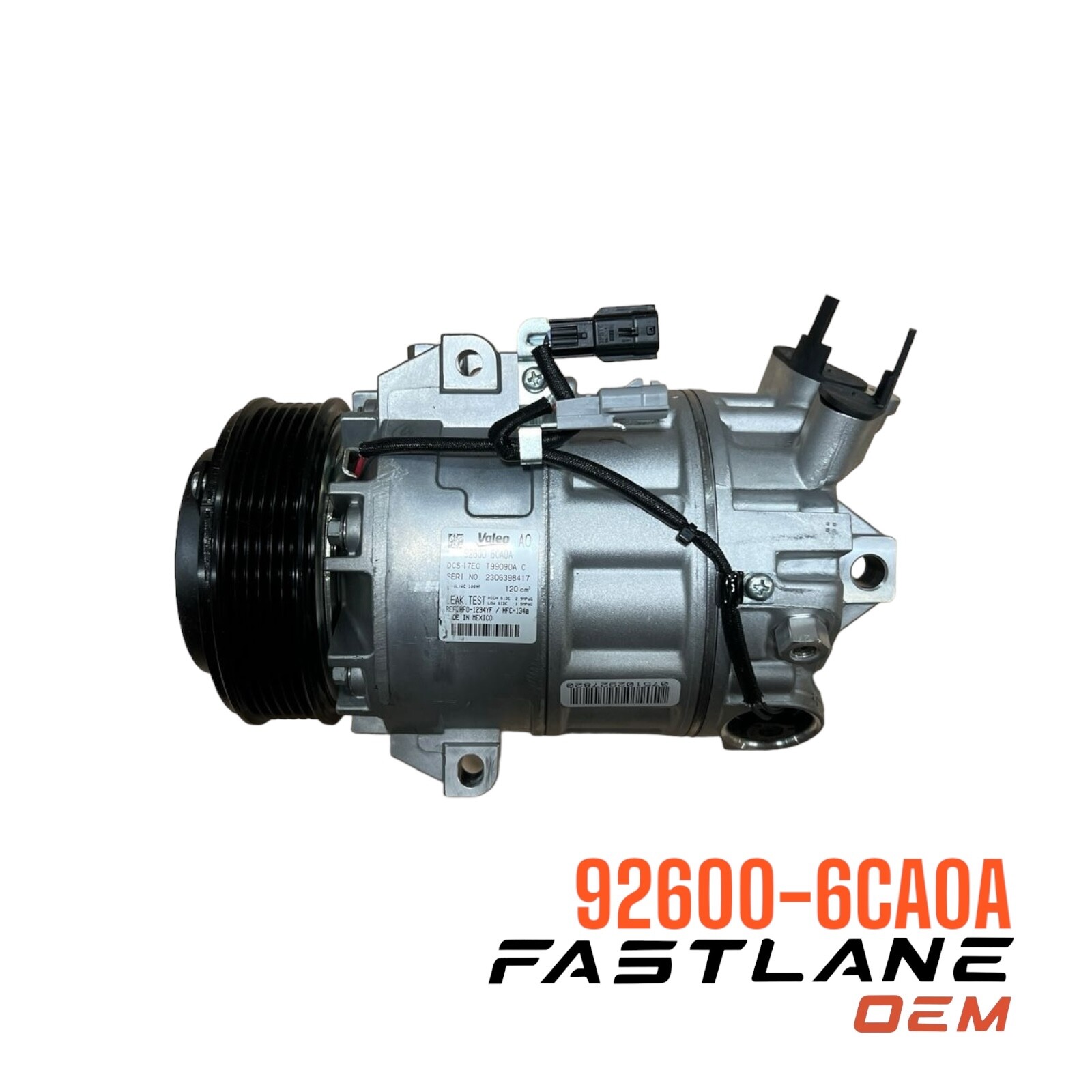 2019-2023 NISSAN ALTIMA A/C COMPRESSOR ASSEMBLY NEW OEM 92600-6CA0A