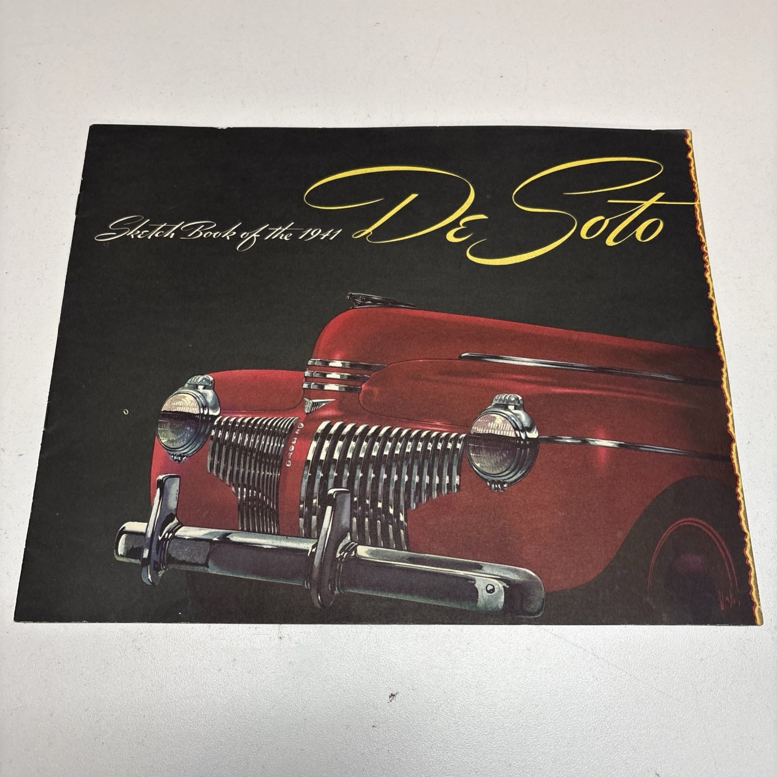 Vintage 1941 DeSoto Sketch Book Brochure Catalog Original Vintage 1941 DeSoto Sketch Book Brochure Catalog Original