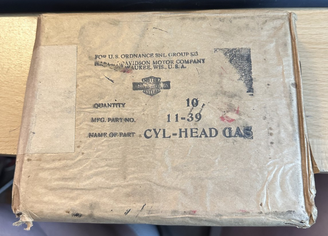 10 NOS Harley Davidson OEM Cylinder Head Gaskets 11-39 Flathead 45 W WL WLA WR 10 NOS Harley Davidson OEM Cylinder Head Gaskets 11-39 Flathead 45 W WL WLA WR