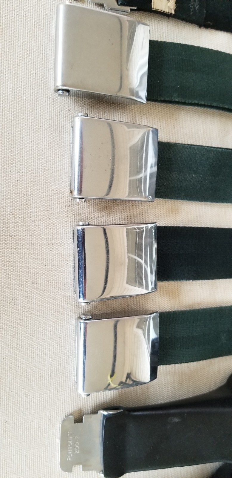 OEM Vintage Original 1960's Chysler Mopar Chrome Seat Belt Set - Lap Belts OEM Vintage Original 1960's Chysler Mopar Chrome Seat Belt Set - Lap Belts