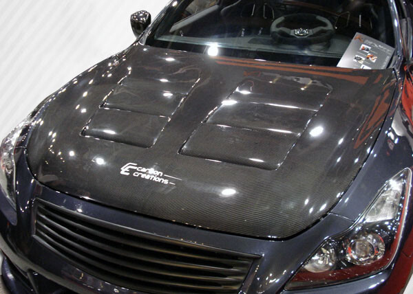 08-15 Fits Infiniti G Coupe 2DR GT Concept Carbon Fiber Body Kit- Hood 104662