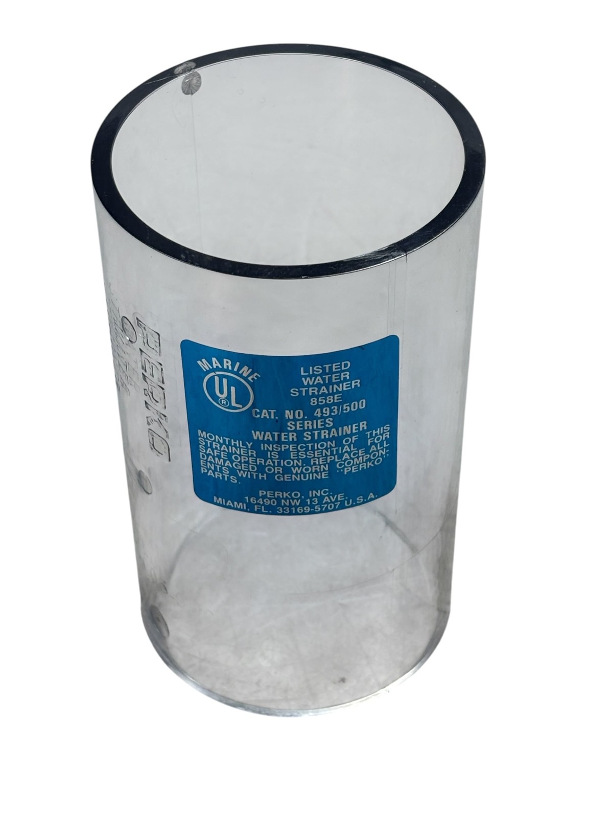 Perko 493-005-990 Water Strainer Spare Cylinder 3-1/2\