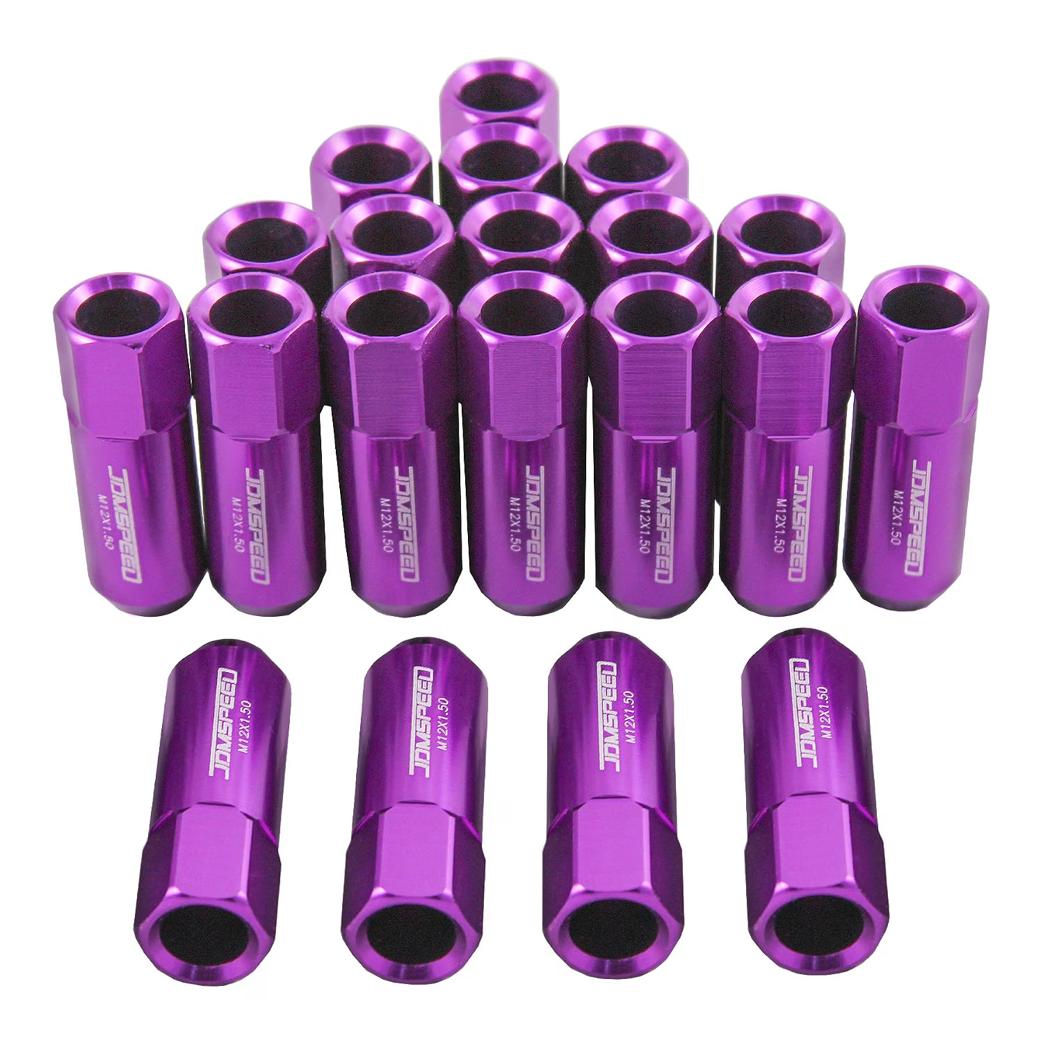 Purple 60MM Aluminum Extended Tuner Lug Nuts Replacement for Wheel Rims M12X1.5 Purple 60MM Aluminum Extended Tuner Lug Nuts Replacement for Wheel Rims M12X1.5