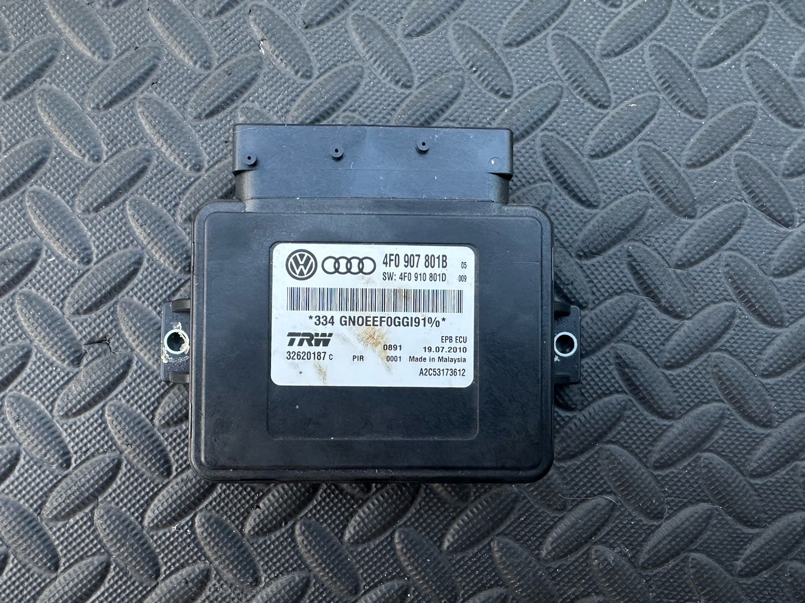 2007-2010 Audi A6 Parking Brake Module Computer  OEM 4F0 907 8018