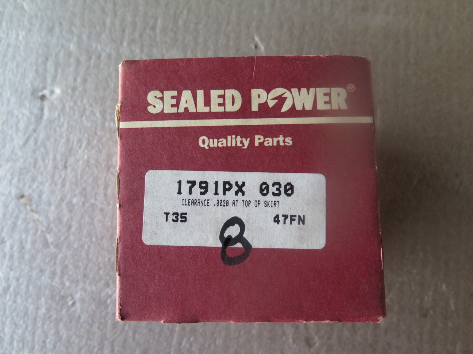 Sealed Power 1791PX .030 Pistons Set of 8. Fits: Ford V8 4.8L 1955-1962(15-B1-1) Sealed Power 1791PX .030 Pistons Set of 8. Fits: Ford V8 4.8L 1955-1962(15-B1-1)