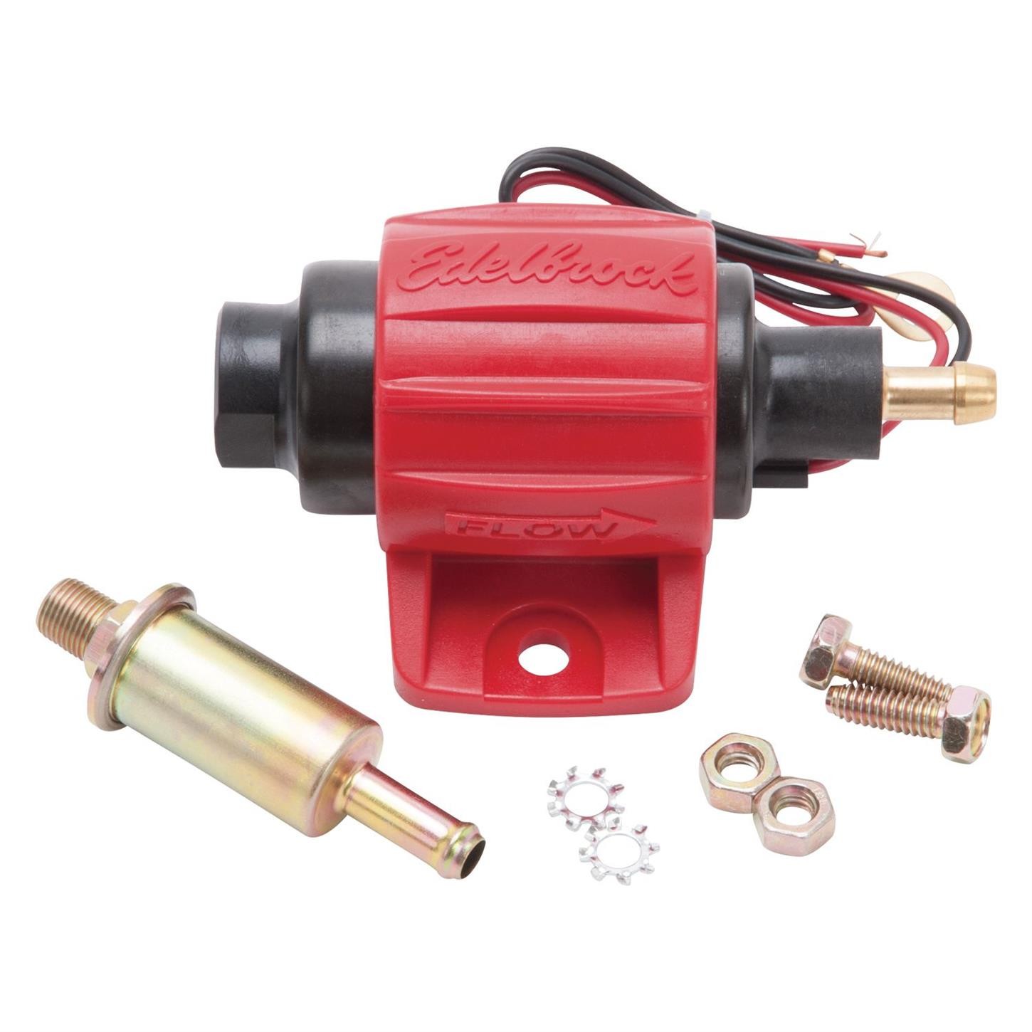 Edelbrock 17301 Universal Micro Electric Fuel Pump, 38 GPH, Gas
