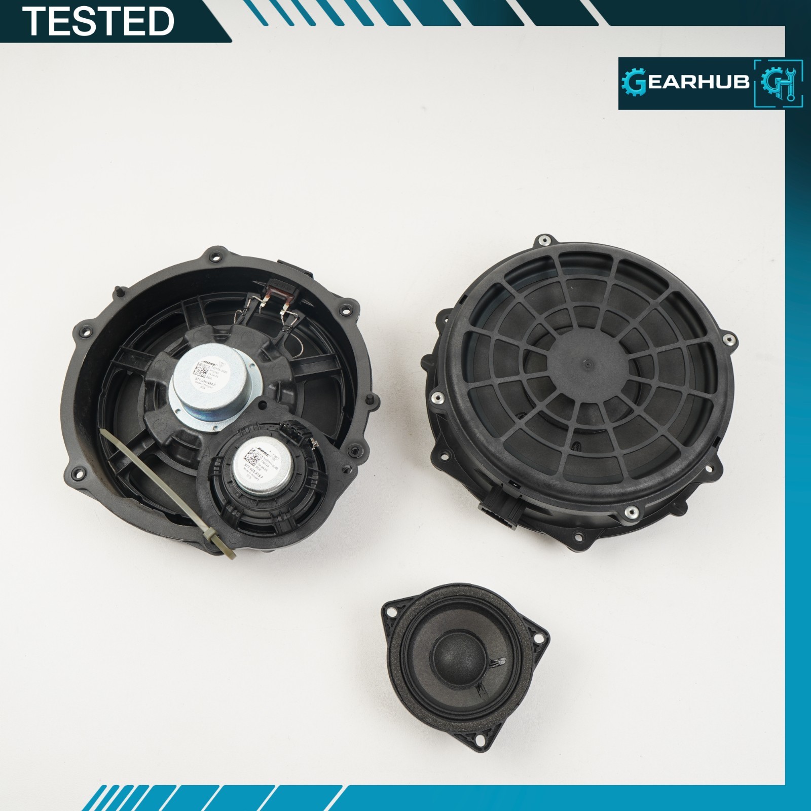 2020-2024 Porsche Taycan BOSE Door Speaker Woofer Midrange Tweeter Set OEM