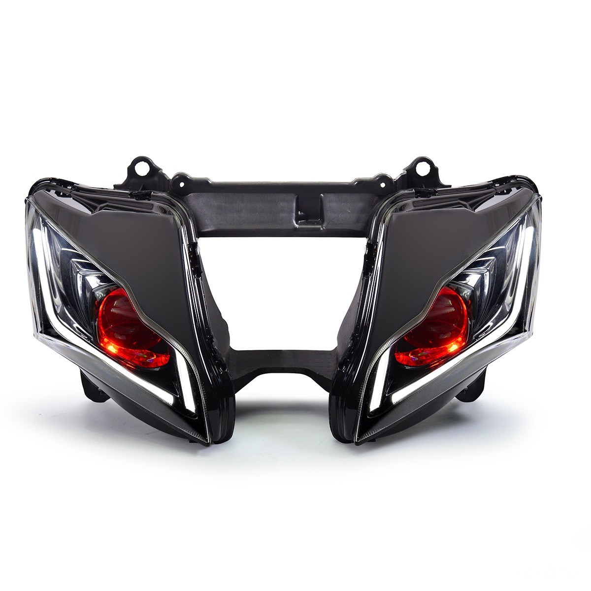 KT LED Headlight for Kawasaki Ninja ZX10R 2016-2020 Red Demon Eye