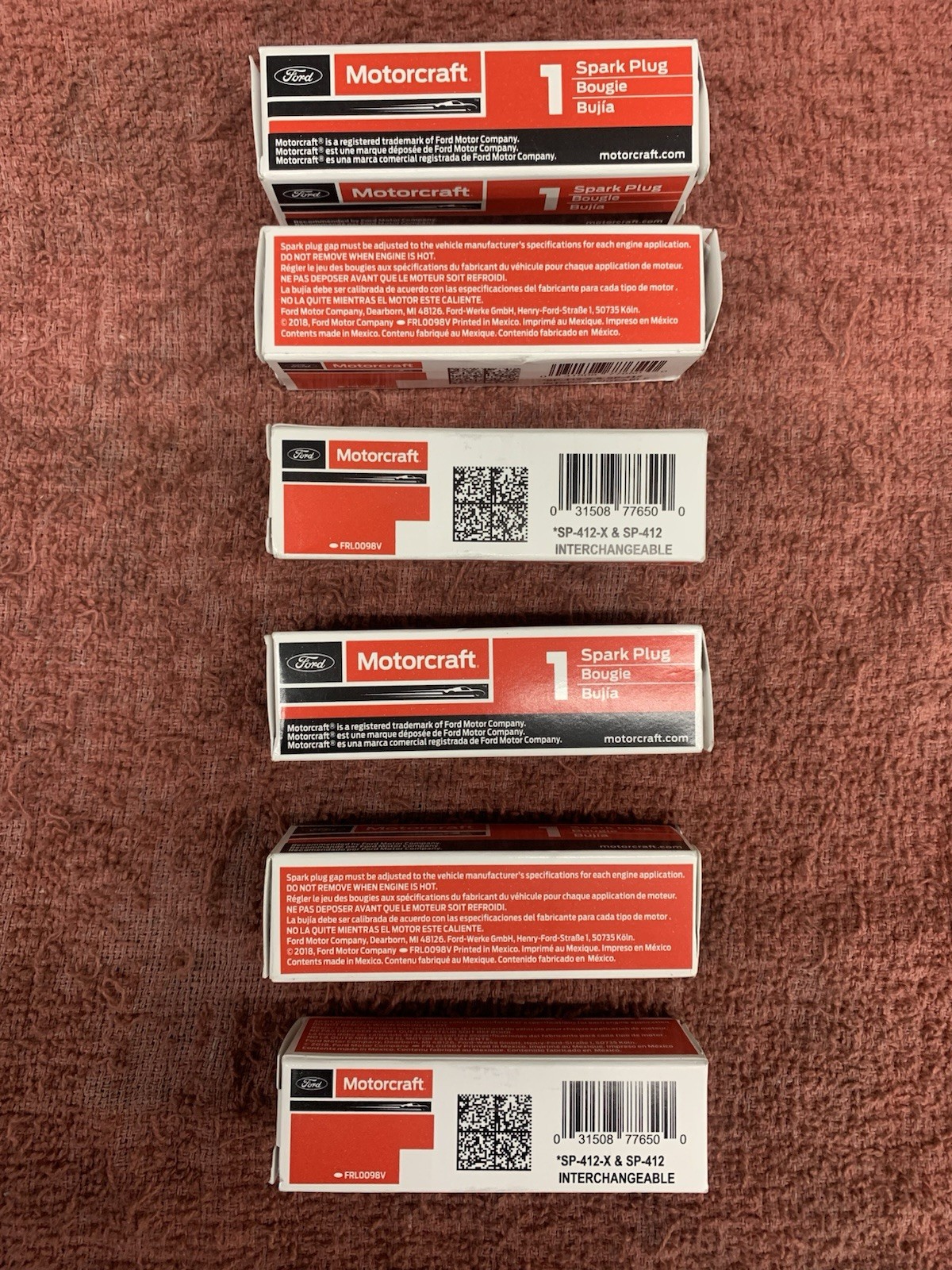 Genuine Motorcraft Spark Plugs 6PCS for 06-10 Ford Explorer Mustang Ranger 4.0L
