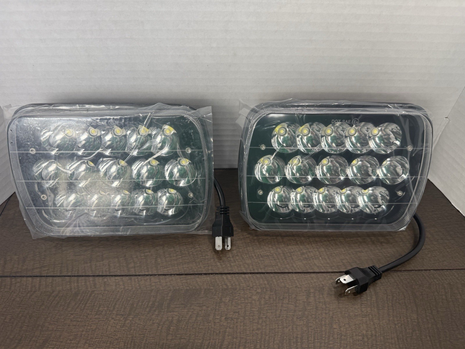 Partsam 2PCS Rectangle H6054 LED Headlights 5x7 7x6 Headlamp Hi/Low Sealed Beam Partsam 2PCS Rectangle H6054 LED Headlights 5x7 7x6 Headlamp Hi/Low Sealed Beam