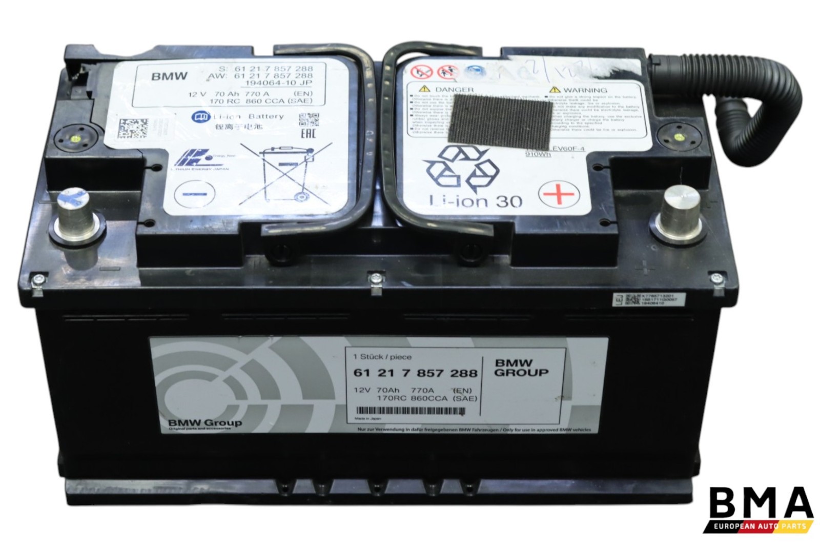 *Damaged* BMW M3 M4 F80 F82 F83 Lithium-Ion Battery 12V 70Ah 2015 - 2020 OEM *Damaged* BMW M3 M4 F80 F82 F83 Lithium-Ion Battery 12V 70Ah 2015 - 2020 OEM