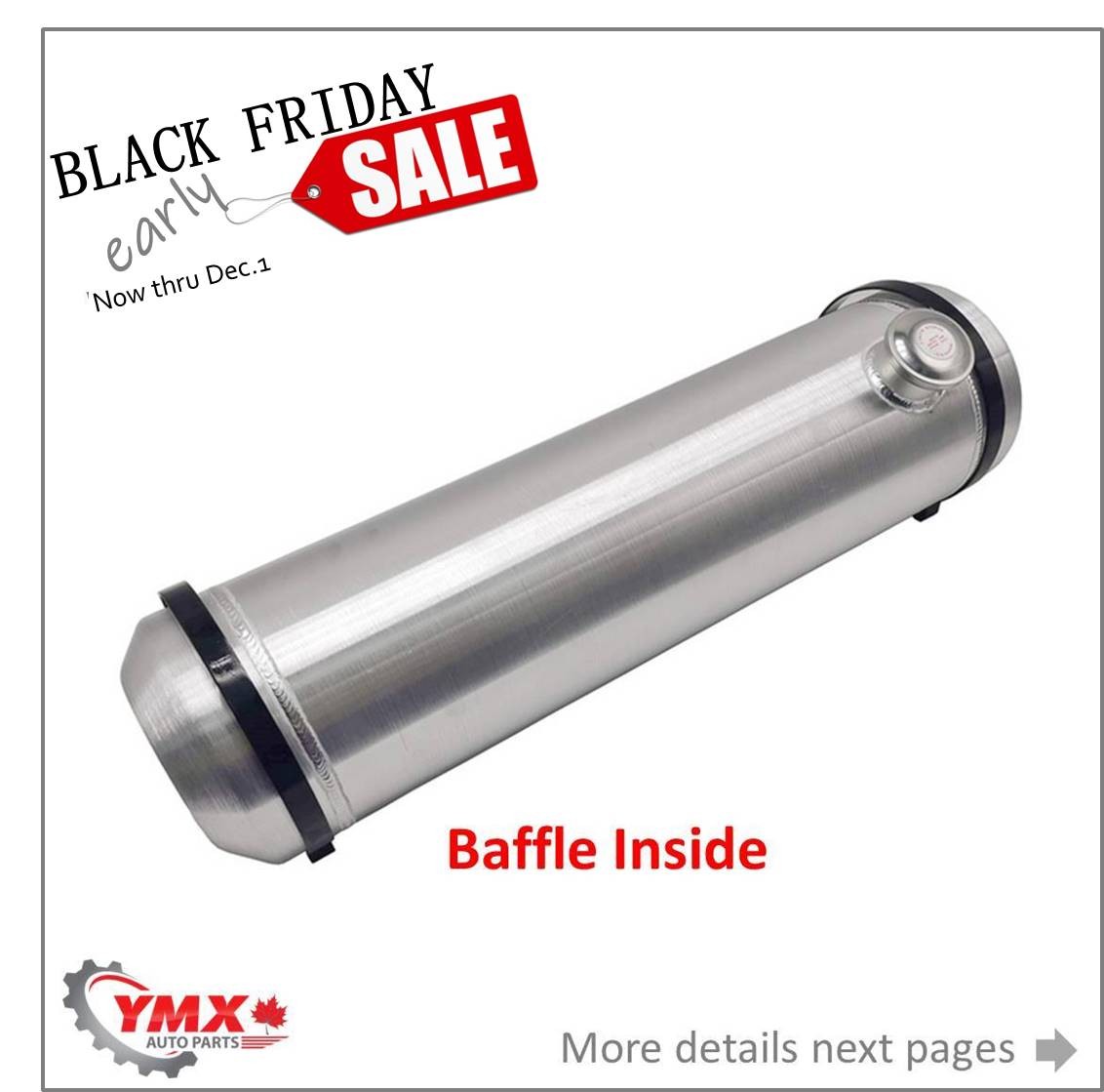 8x30 End Fill Round Spun Lightweight Aluminum Gas Fuel Auxiliary Tour Tank 8x30 End Fill Round Spun Lightweight Aluminum Gas Fuel Auxiliary Tour Tank