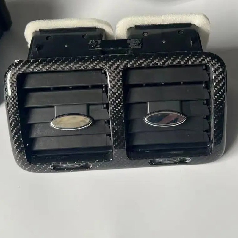 Real Carbon Fiber Rear Center Vent Overlay for Maserati GranTurismo GTS GC 08-19