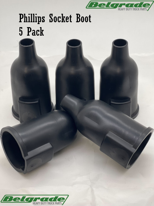 Phillips 15-740 Rubber Socket Boots for 7-Pin Sockets & Phillips 15-320 5 Pack Phillips 15-740 Rubber Socket Boots for 7-Pin Sockets & Phillips 15-320 5 Pack