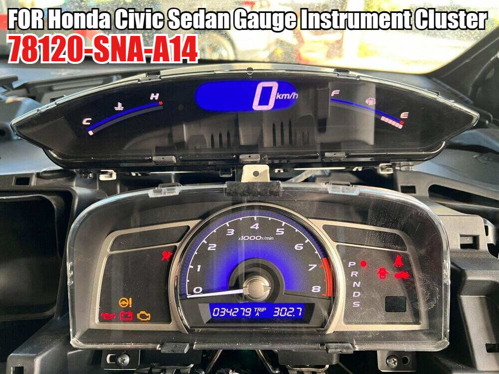 Speedometer Upper Dash Display Gauge Instrument Cluster For 06-11 Honda Civic