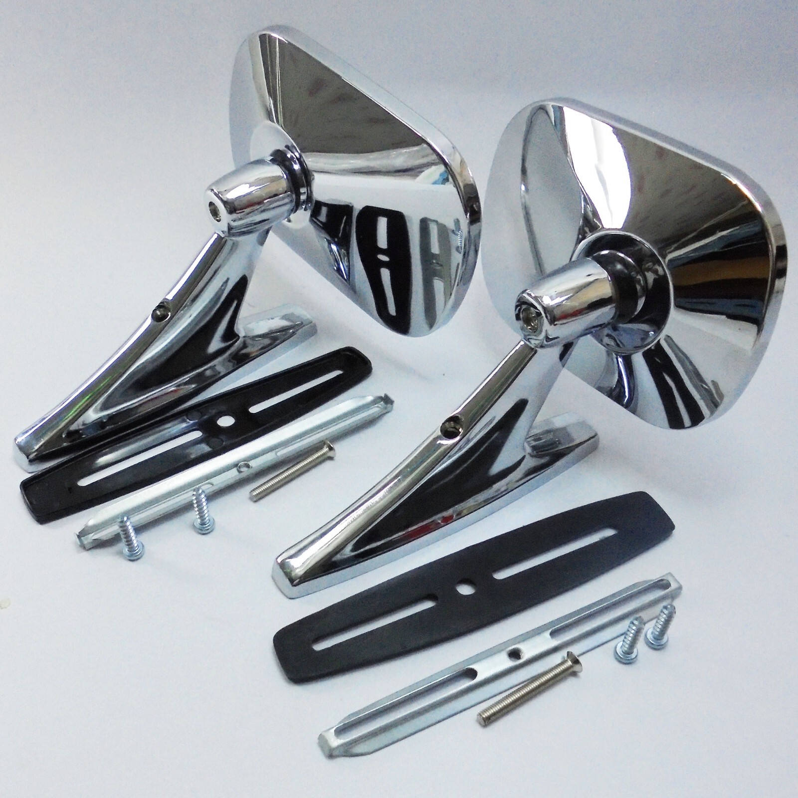 1972-78 TOYOTA HILUX 2WD PICKUP TRUCK Chrome Square Fender/Door Side Mirrors 1972-78 TOYOTA HILUX 2WD PICKUP TRUCK Chrome Square Fender/Door Side Mirrors
