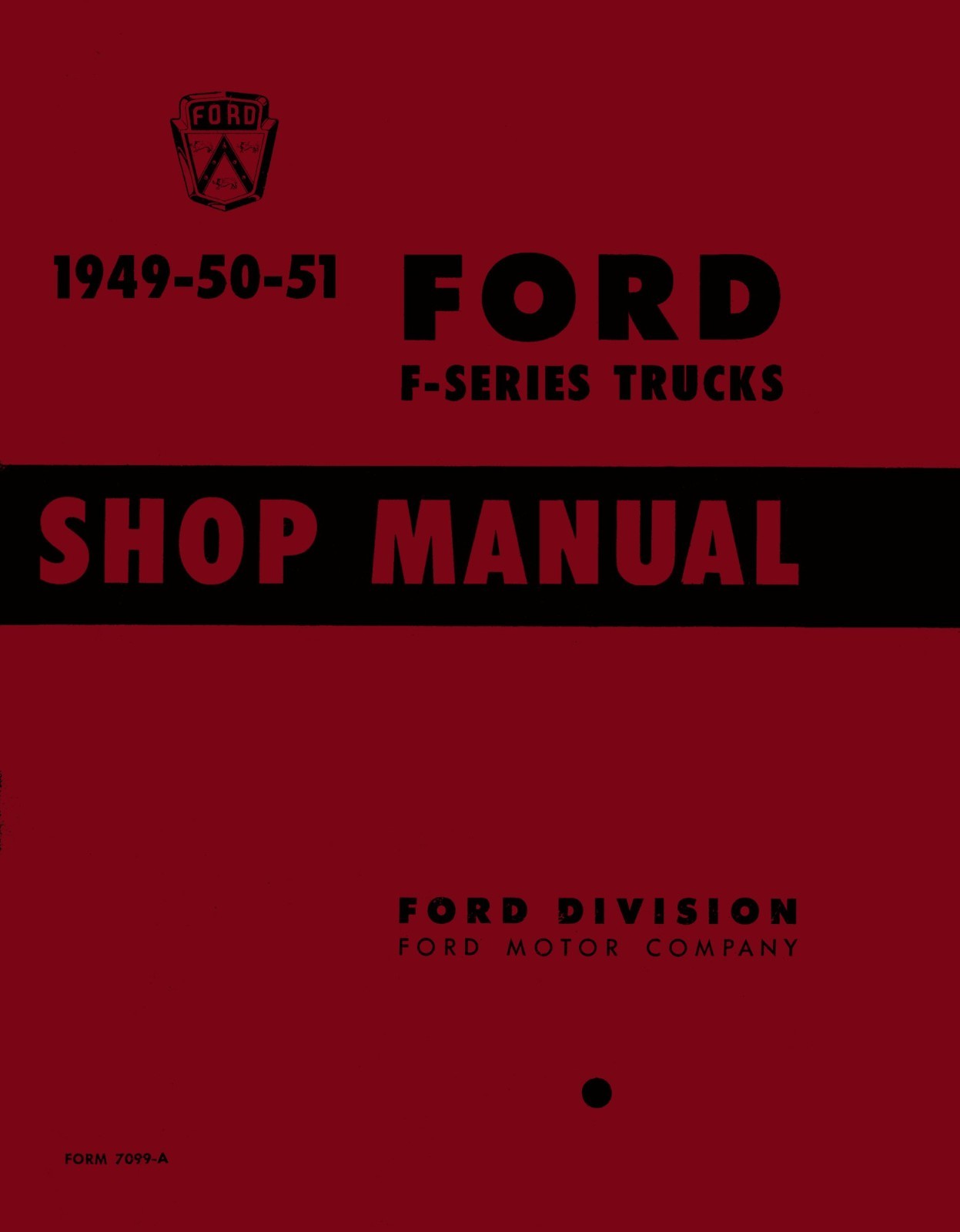 1949-1952 Ford F-Series Truck Shop Manual