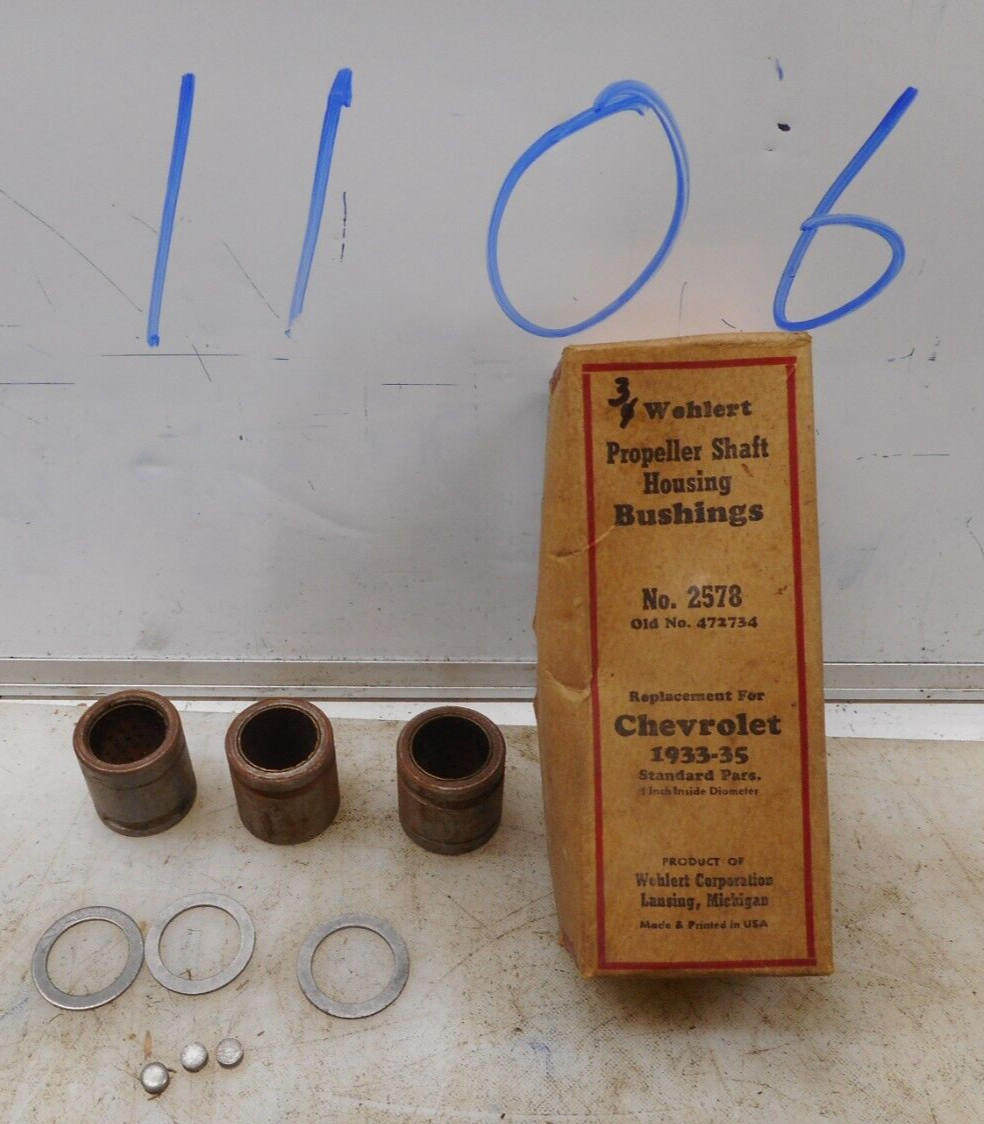 NOS 2578/472734 WOHLERT PROPELLER SHAFT HOUSING BUSHINGS 3 PCS NOS 2578/472734 WOHLERT PROPELLER SHAFT HOUSING BUSHINGS 3 PCS