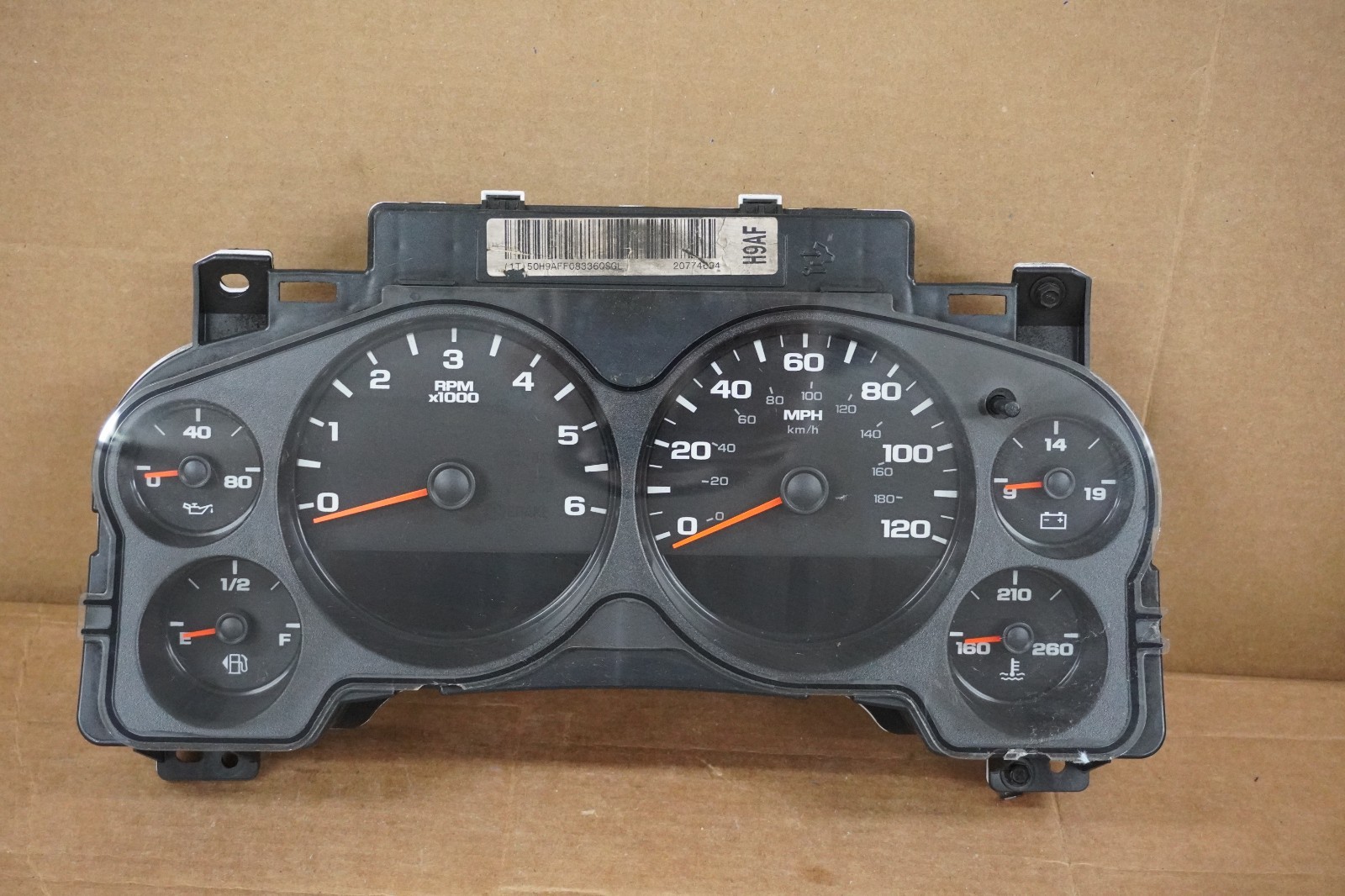 2009 Chevy Silverado Instrument Head Speedometer Gauge Cluster OEM 96,688 Miles
