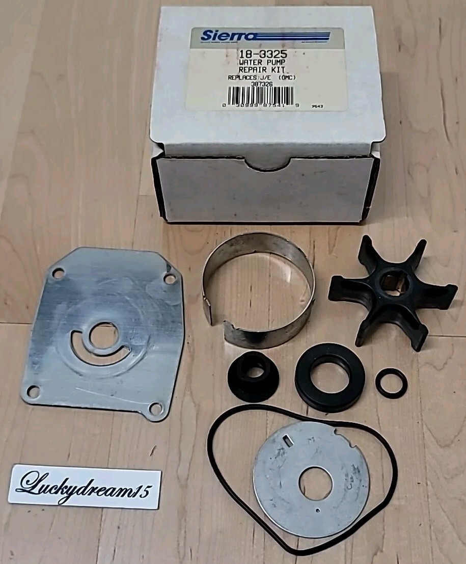 NEW SIERRA WATER PUMP REPAIR KIT 18-3325 REPLACES JOHNSON EVINRUDE OMC 387326 NEW SIERRA WATER PUMP REPAIR KIT 18-3325 REPLACES JOHNSON EVINRUDE OMC 387326