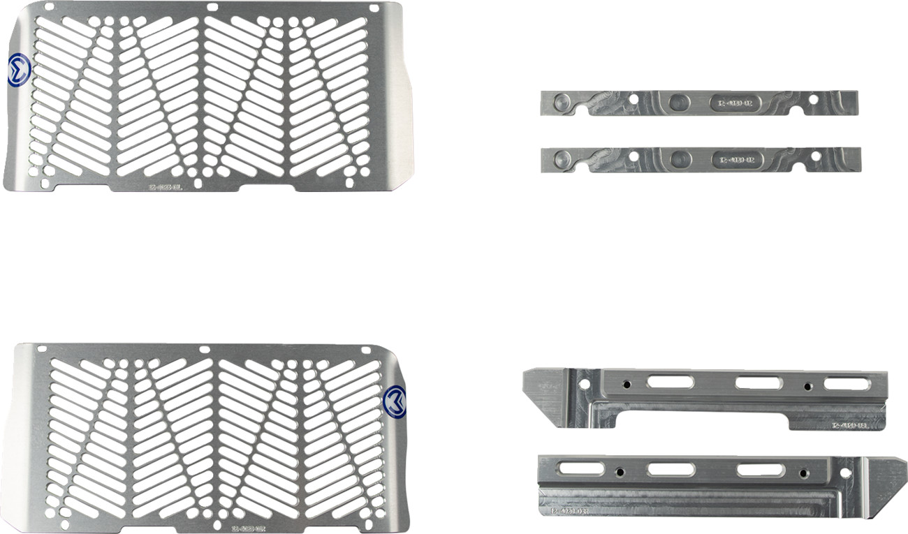 Moose Offroad Billet Radiator Guards Silver 1901-0915 Beta 125 RR 2023-2025