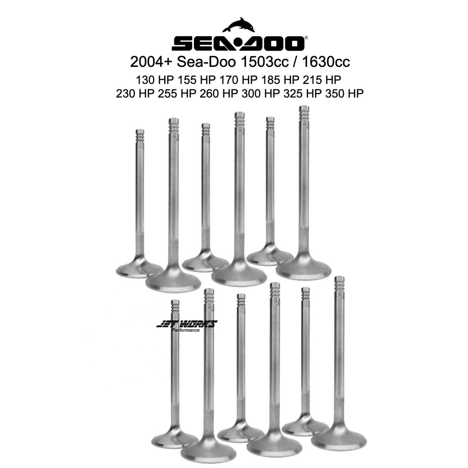 Jetworks Sea-Doo Performance Stainless Valve Set