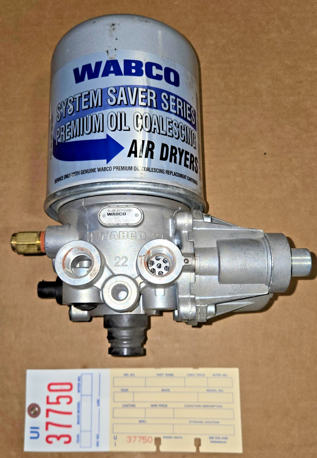 WABCO Air Dryer System Saver 1200 Single Cannister 4324210350 SCRATCH & DENT