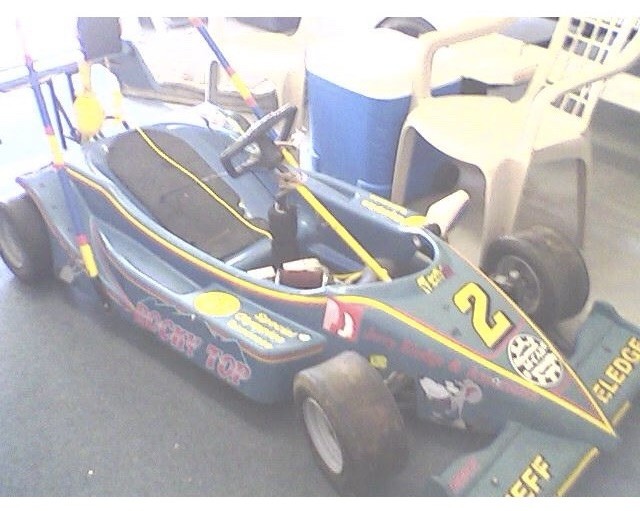 Vintage Racing Go-Kart, Indy Car Style Chassis&Body,Hand Controls/No Engine,READ