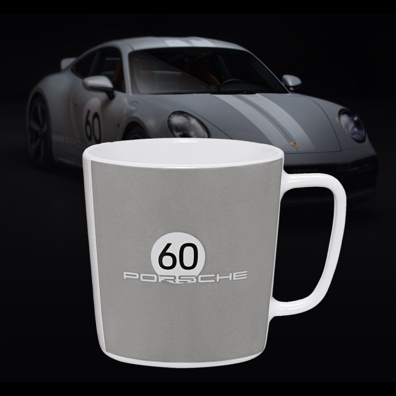 Porsche 911 Sport Classic Heritage n°60 Grey Porcelain Coffee Mug Large Porsche 911 Sport Classic Heritage n°60 Grey Porcelain Coffee Mug Large