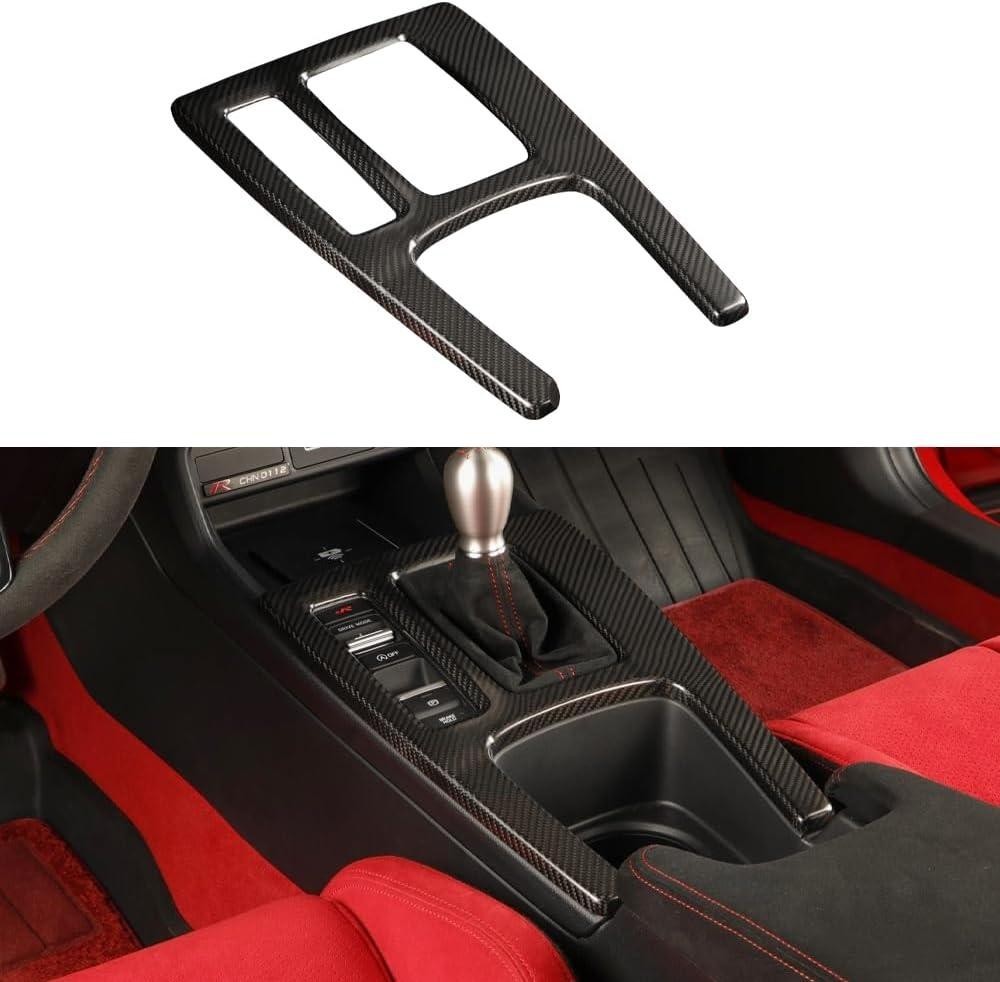 JSWAN Carbon Fiber Console Gear Shift Panel Honda Civic Type R FL5 CRACKED PARTS