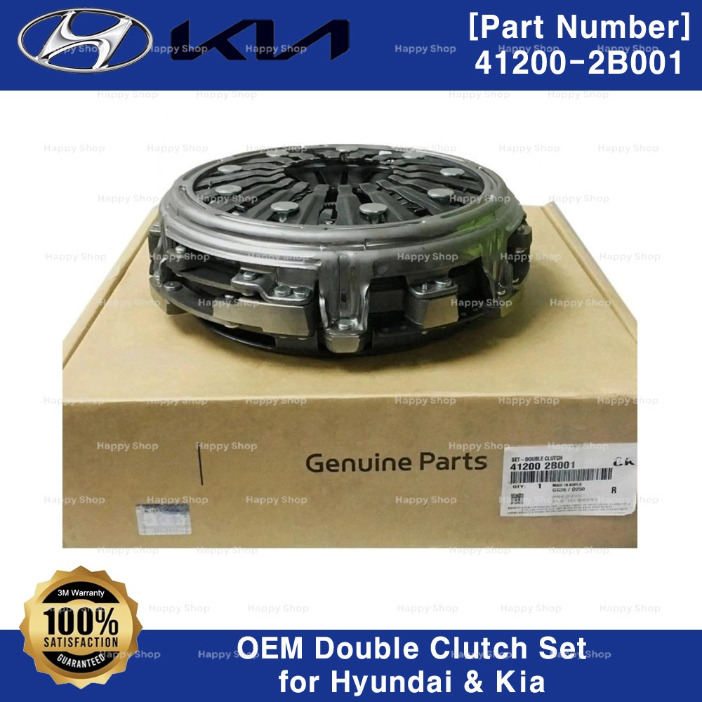 Genuine OEM 412002B001 Double Clutch Set for Hyundai Elantra Ioniq Kia Niro