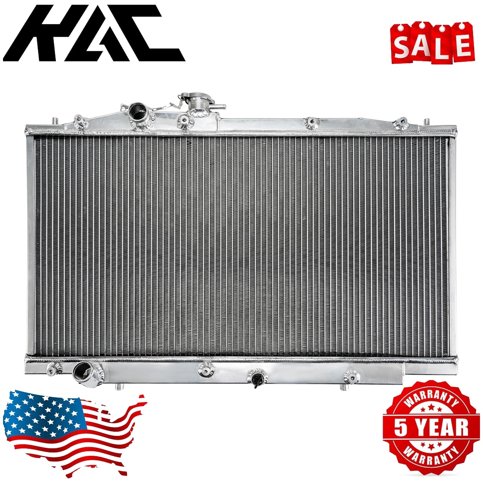 CU2571 All Aluminum Radiator For 2003 2004 2005 2006 2007 Honda Accord V6 3.0L