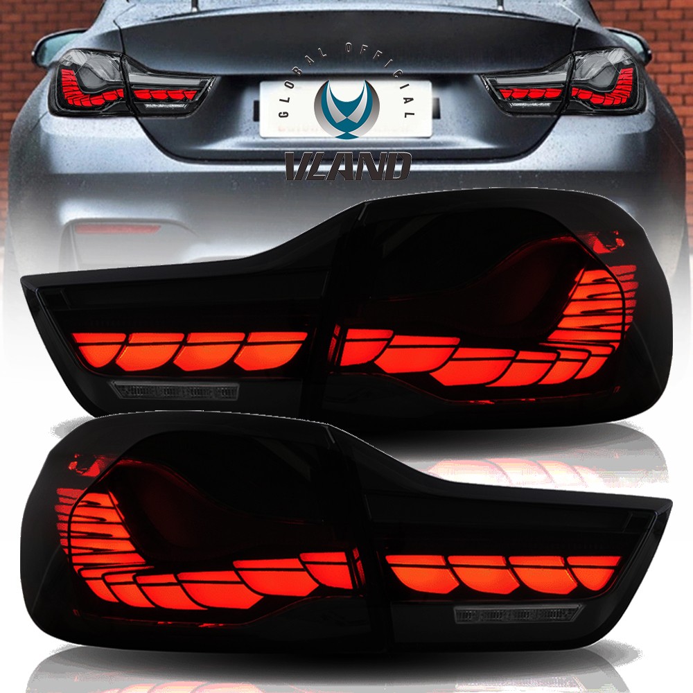 2X LED GTS Tail Lights For BMW 4 Series M4 420i 428i 430i 435i 440i 14-20 Smoked