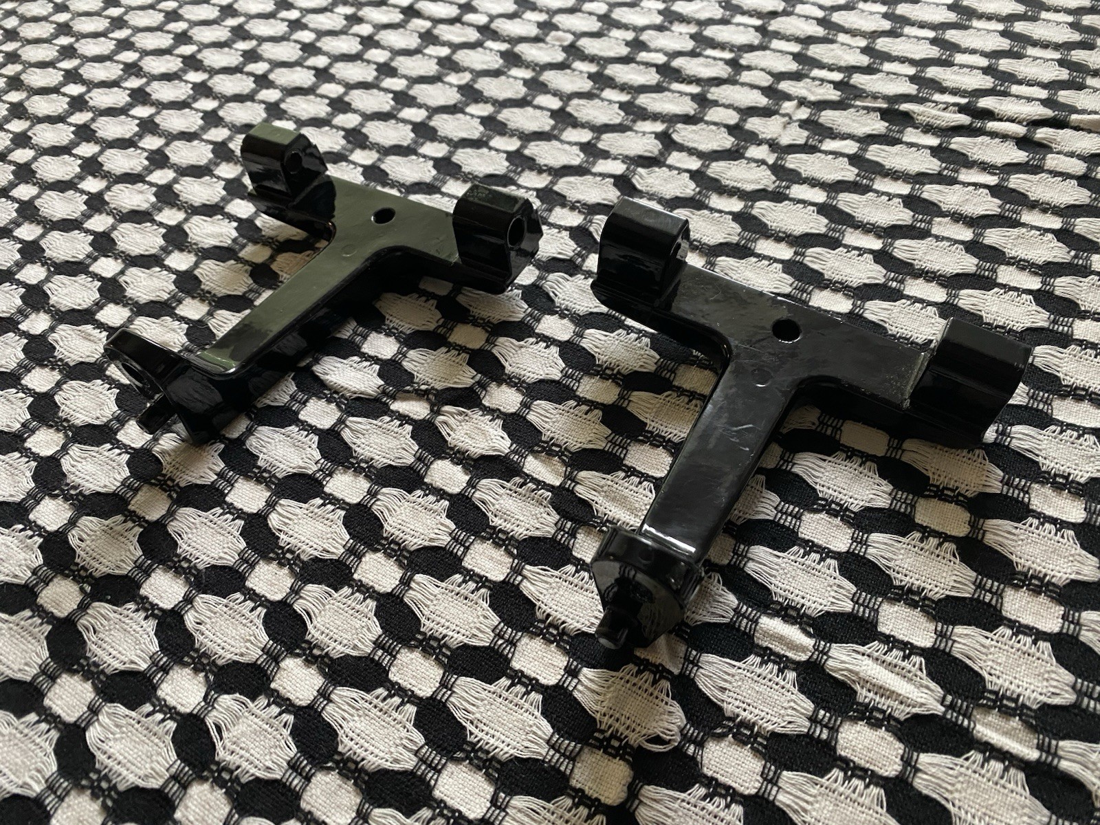 Harley Davidson 93-later Touring Genuine OEM Black Footboard Brackets 53070-00 Harley Davidson 93-later Touring Genuine OEM Black Footboard Brackets 53070-00