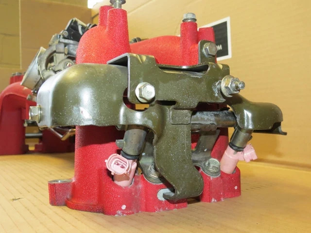 JDM 2002-2007 Subaru WRX STI Pink Top Feed Injectors 565cc OEM Set