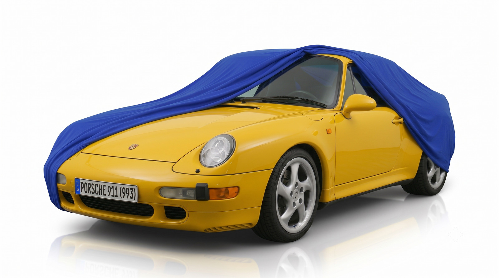 Platin Carparts Indoor Stretch Cover Full Car Cover for Porsche 911 993 Blue