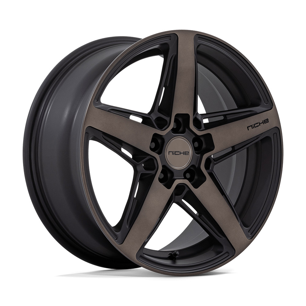 18x8 Niche M271 Teramo Matte Black With Double Dark Tint Face Wheel 5x120 (40mm)