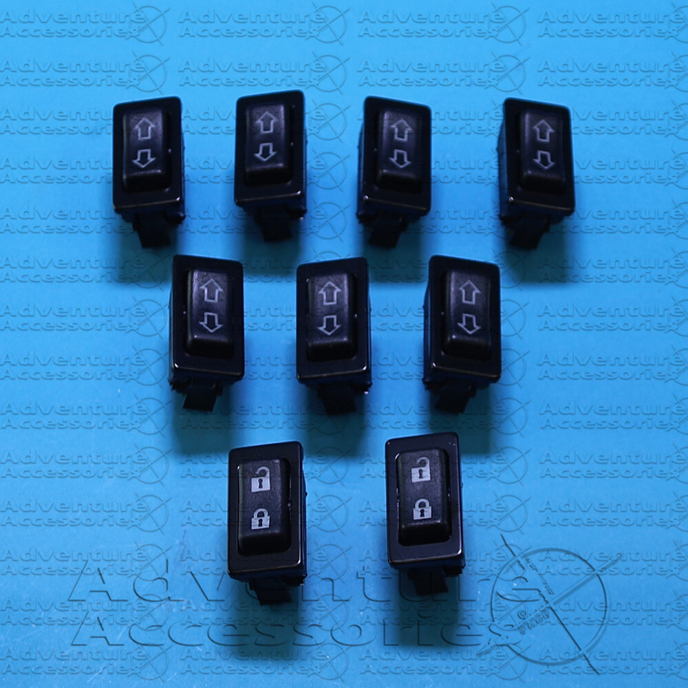 HUMMER H1 9 SWITCH LED POWER WINDOW & DOOR LOCK SWITCH SET ('92-'03) 6004185-KIT HUMMER H1 9 SWITCH LED POWER WINDOW & DOOR LOCK SWITCH SET ('92-'03) 6004185-KIT